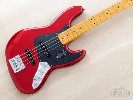 2025 Fender American Ultra II Jazz Bass Sinister Red, Mint w/ Case, COA, Tags