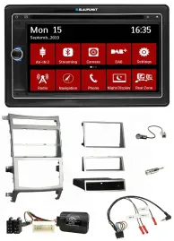 Автомагнитола Blaupunkt 2DIN Bluetooth DAB навигация TMC для Hyundai IX55 (2009–2020) с поддержкой управления на руле