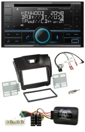 Kenwood CD 2DIN DAB USB Lenkrad Bluetooth Autoradio für Isuzu D-Max ab 12 dunkel