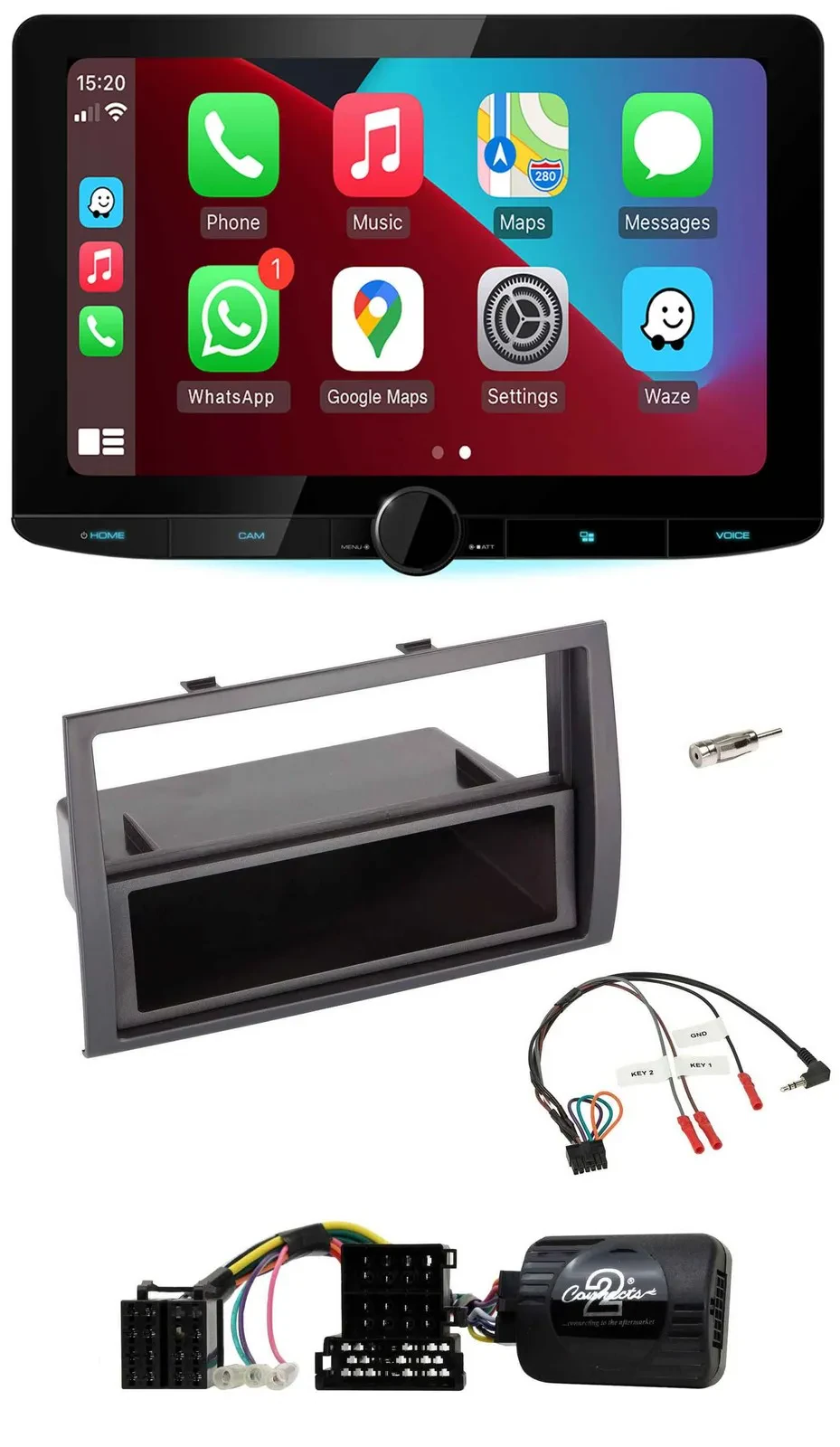 Kenwood Lenkrad USB DAB Bluetooth Autoradio für Citroen Jumper Peugeot Boxer 06-