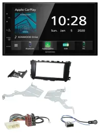 Kenwood Bluetooth MP3 DAB USB 2DIN Autoradio für Nissan Altima 2013-2018