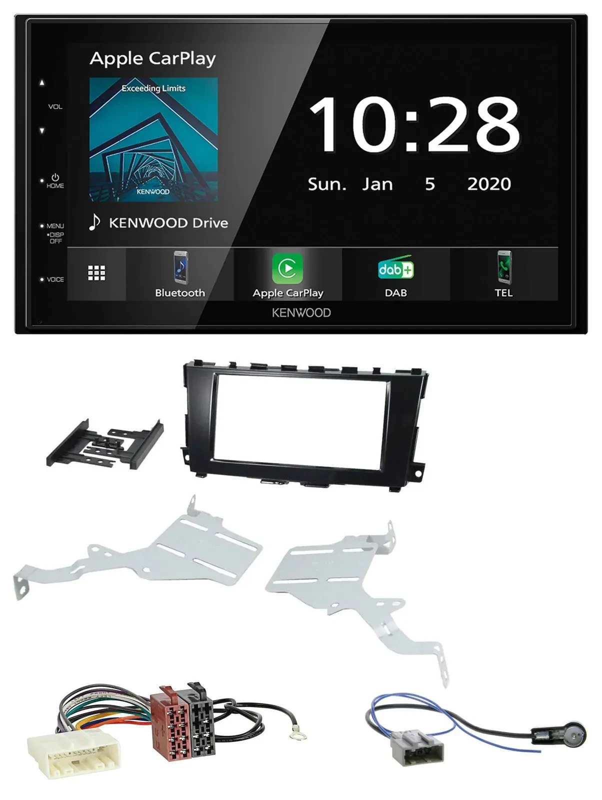 Kenwood Bluetooth MP3 DAB USB 2DIN Autoradio für Nissan Altima 2013-2018