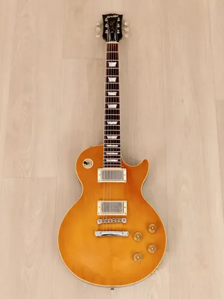 Электрогитара Orville LPS-75 Les Paul Standard HH Trans Amber w/gigbag Japan 1994