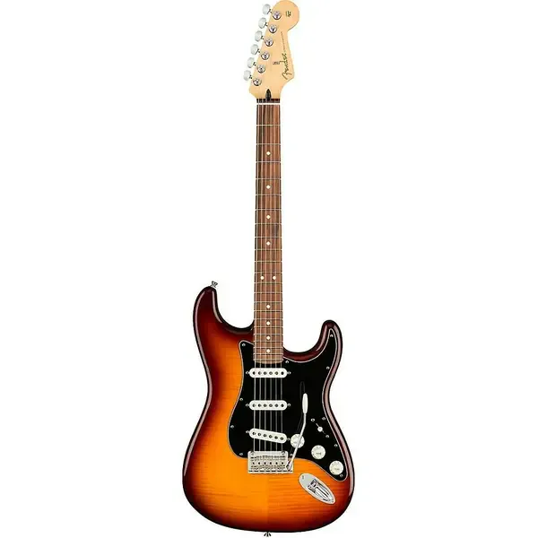 Электрогитара Fender Player Stratocaster Plus Top Pau Ferro FB Tobacco Sunburst