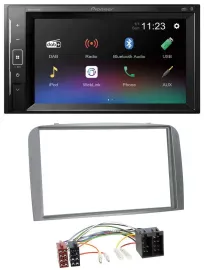 Pioneer DAB MP3 2DIN Bluetooth USB Autoradio für Alfa Romeo 147 GT 00-10 silber