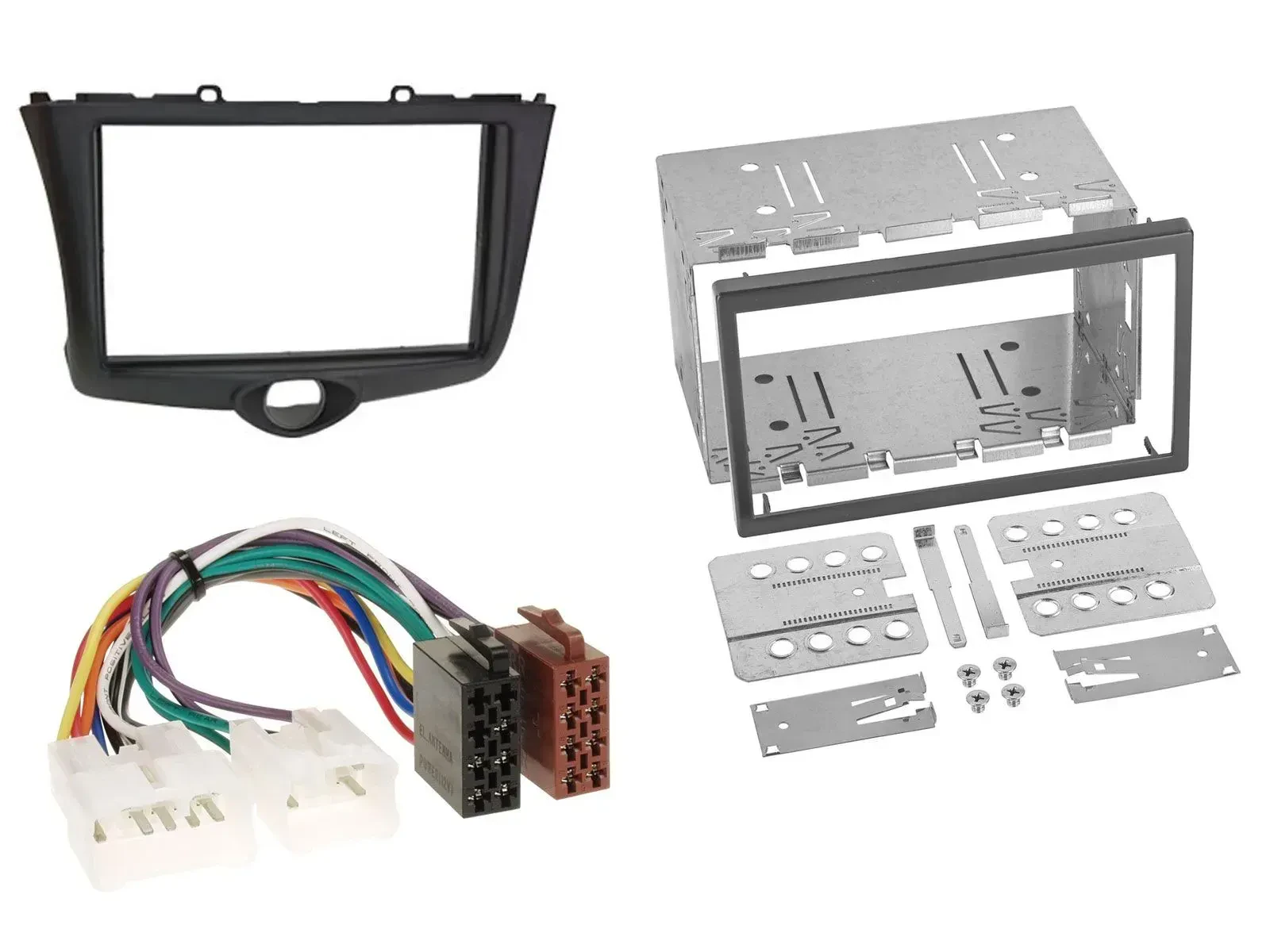 Einbauset Doppel DIN Autoradio für Toyota Yaris (2003-2005)