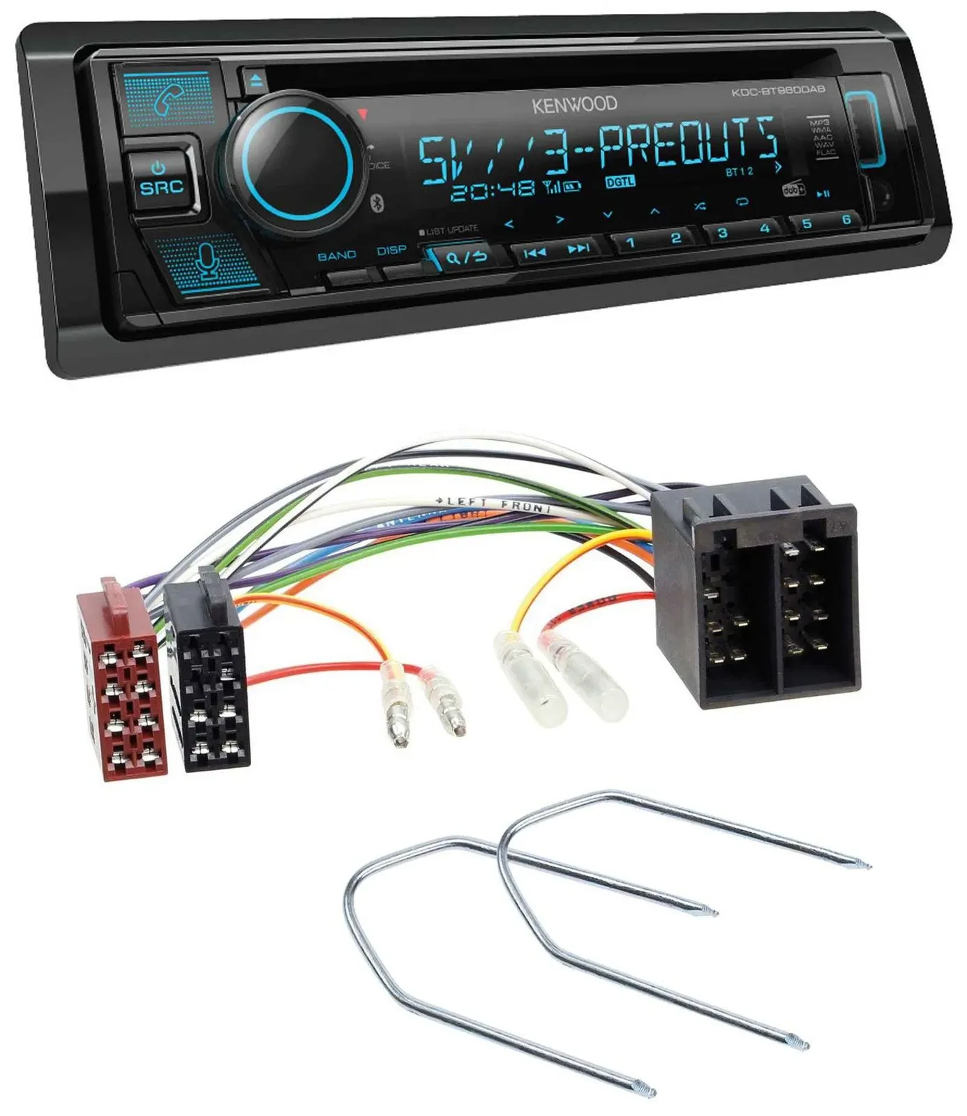 Kenwood Bluetooth USB CD MP3 DAB Autoradio für Seat Toledo 1 1991-1999 Ibiza 198