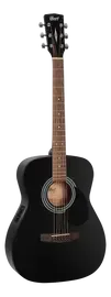 Электроакустическая гитара Cort AF510E Concert Black Satin