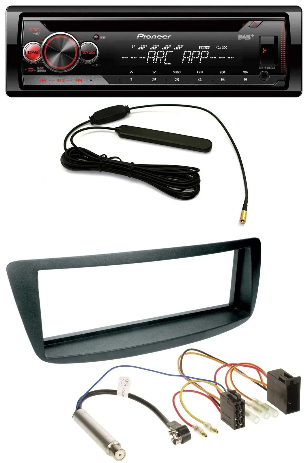 Pioneer CD USB AUX DAB MP3 Autoradio für Peugeot 107 Citroen C1 Phantomeinspeisu