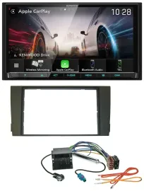 Kenwood MP3 2DIN USB DAB Bluetooth Autoradio für Audi A6 01-05 C5 Quadlock