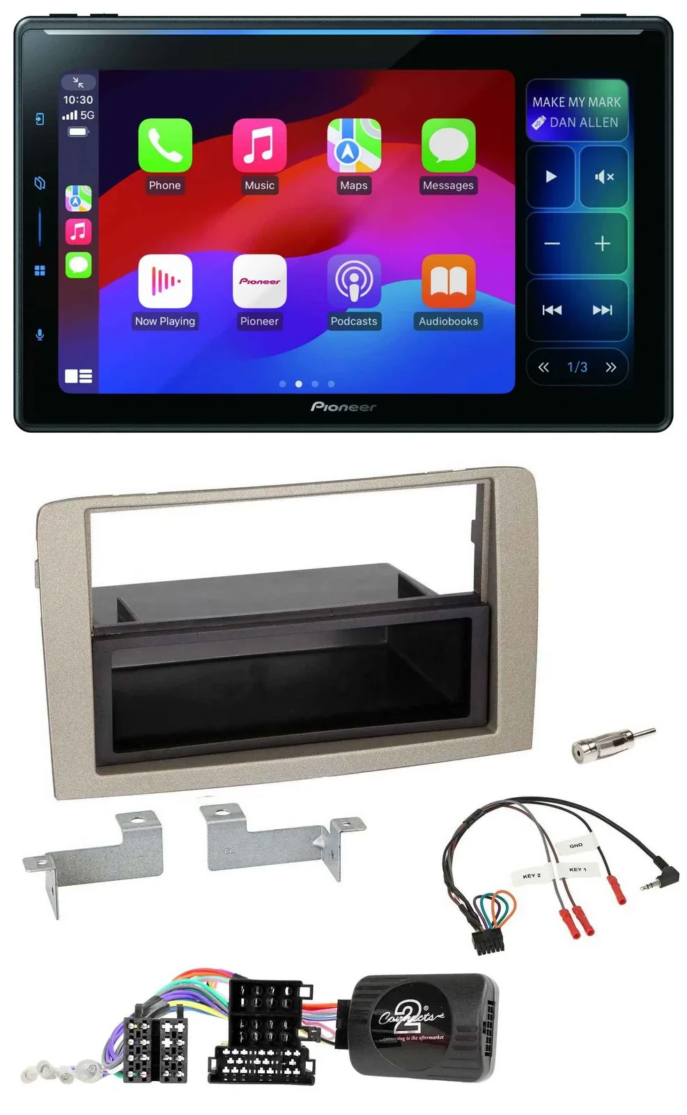 Pioneer Bluetooth DAB Lenkrad USB Autoradio für Lancia Musa 2004-2012