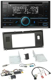 Kenwood CD 2DIN DAB USB Lenkrad Bluetooth Autoradio für Land Rover Evoque Blinds