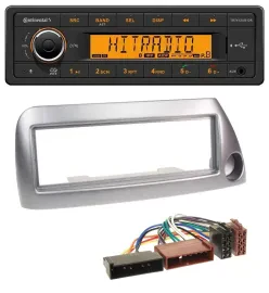 Continental MP3 Bluetooth AUX USB Autoradio für Ford Ka bis 2008 silber-metallic
