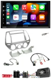 Kenwood DAB USB Bluetooth 2DIN Lenkrad Autoradio für Hyundai i20 2012-2014 man.