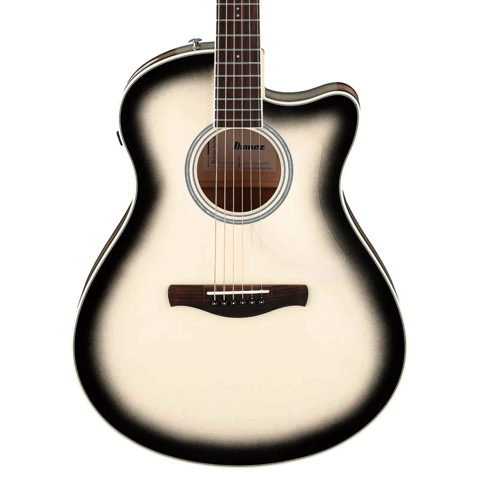 Ibanez AAM370M1CE GA Acoustic-Electric Guitar Solid Spruce Top Trans Panda Burst