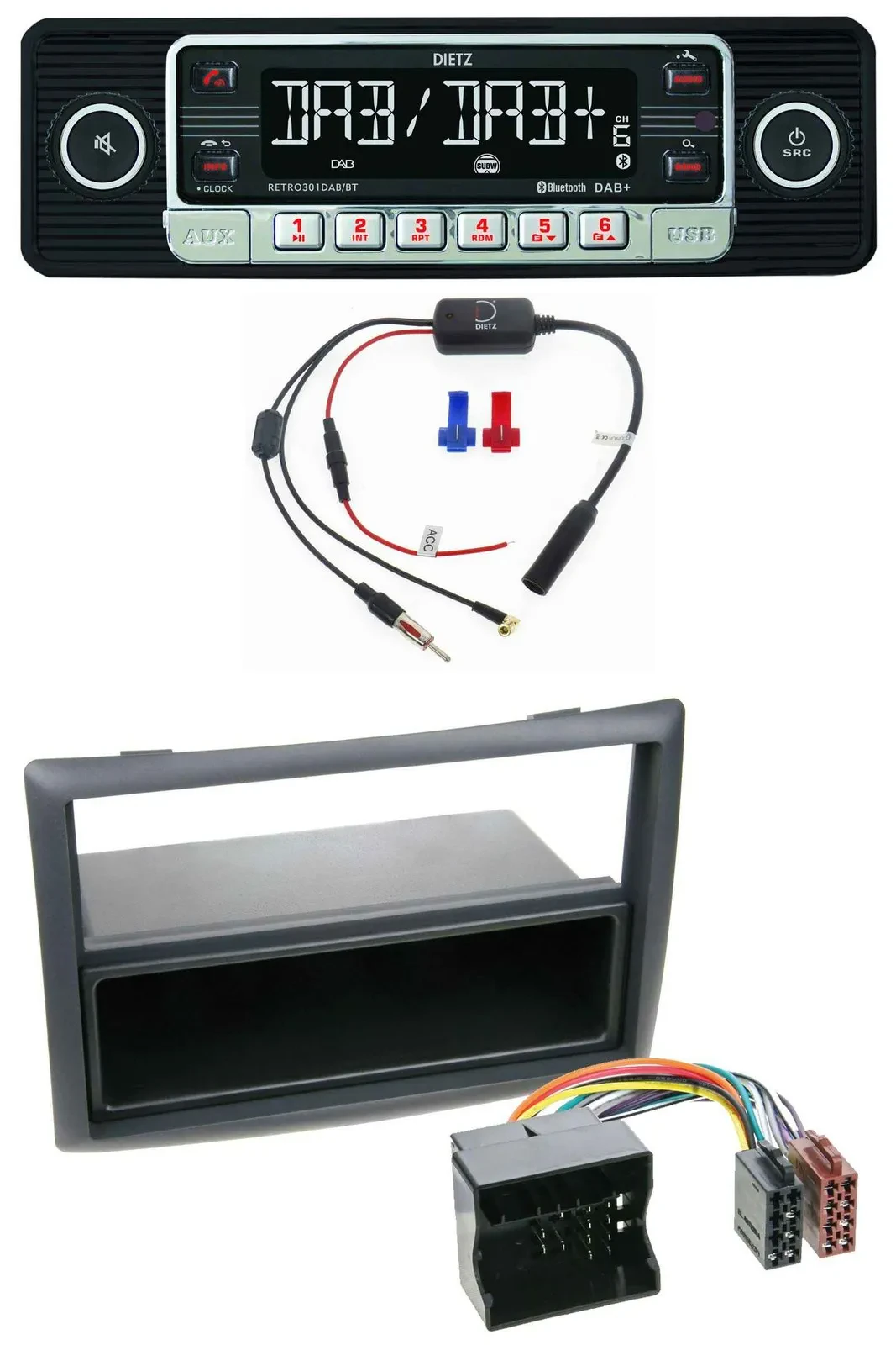 Dietz MP3 DAB Bluetooth USB Autoradio für Renault Megane (2009-2010)