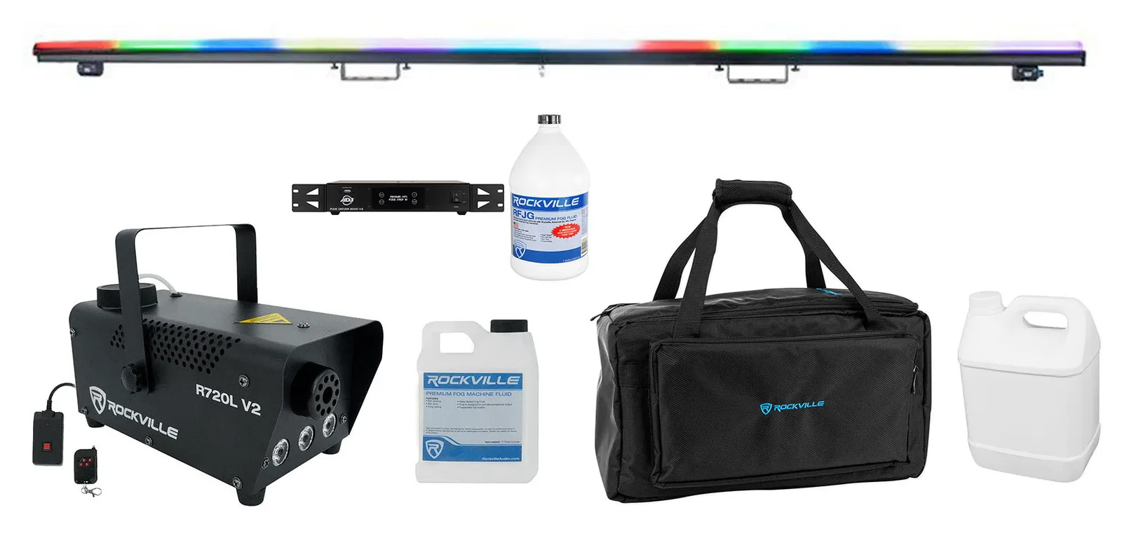 Прожектор American DJ Pixie Strip-120 2 m (набор): Pixie Driver V2, Fogger