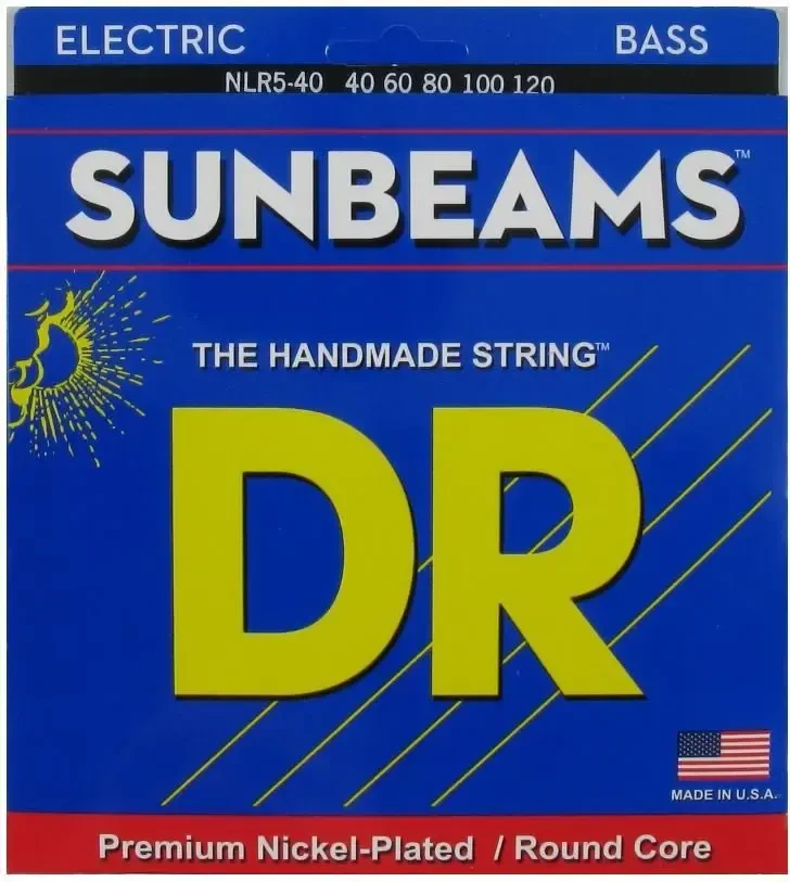 Струны для бас-гитары DR Strings SUNBEAM DR NLR5-40, 40 - 120