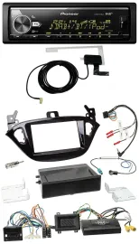 Pioneer Bluetooth DAB USB Lenkrad Autoradio für Opel Adam Corsa E ab 2013 PDC