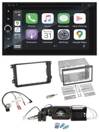 Blaupunkt DAB USB Bluetooth Lenkrad 2DIN TMC Navigation für VW Amarok Beetle EOS
