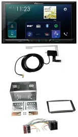 Автомагнитола Pioneer 2 DIN, DAB, USB, MP3, Bluetooth для Kia Ceed 01–09, proCeed 08–11