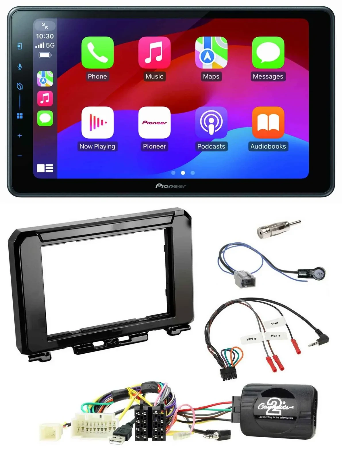 Pioneer Bluetooth 2DIN USB Lenkrad DAB Autoradio für Suzuki Jimmny GJ ab 2018