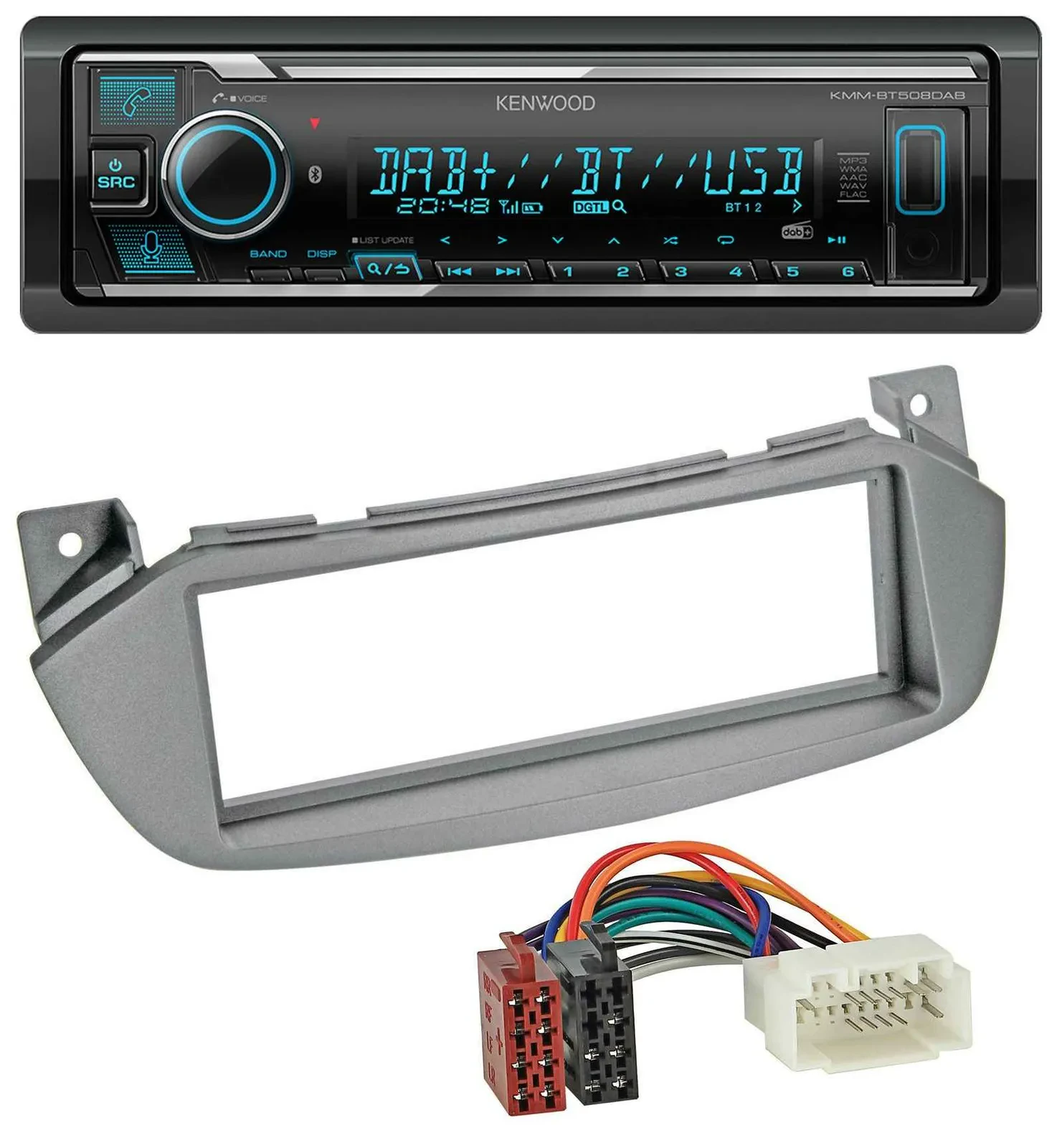 Kenwood Bluetooth MP3 DAB USB Autoradio für Nissan Pixo UA0 09-13 Suzuki Alto GF