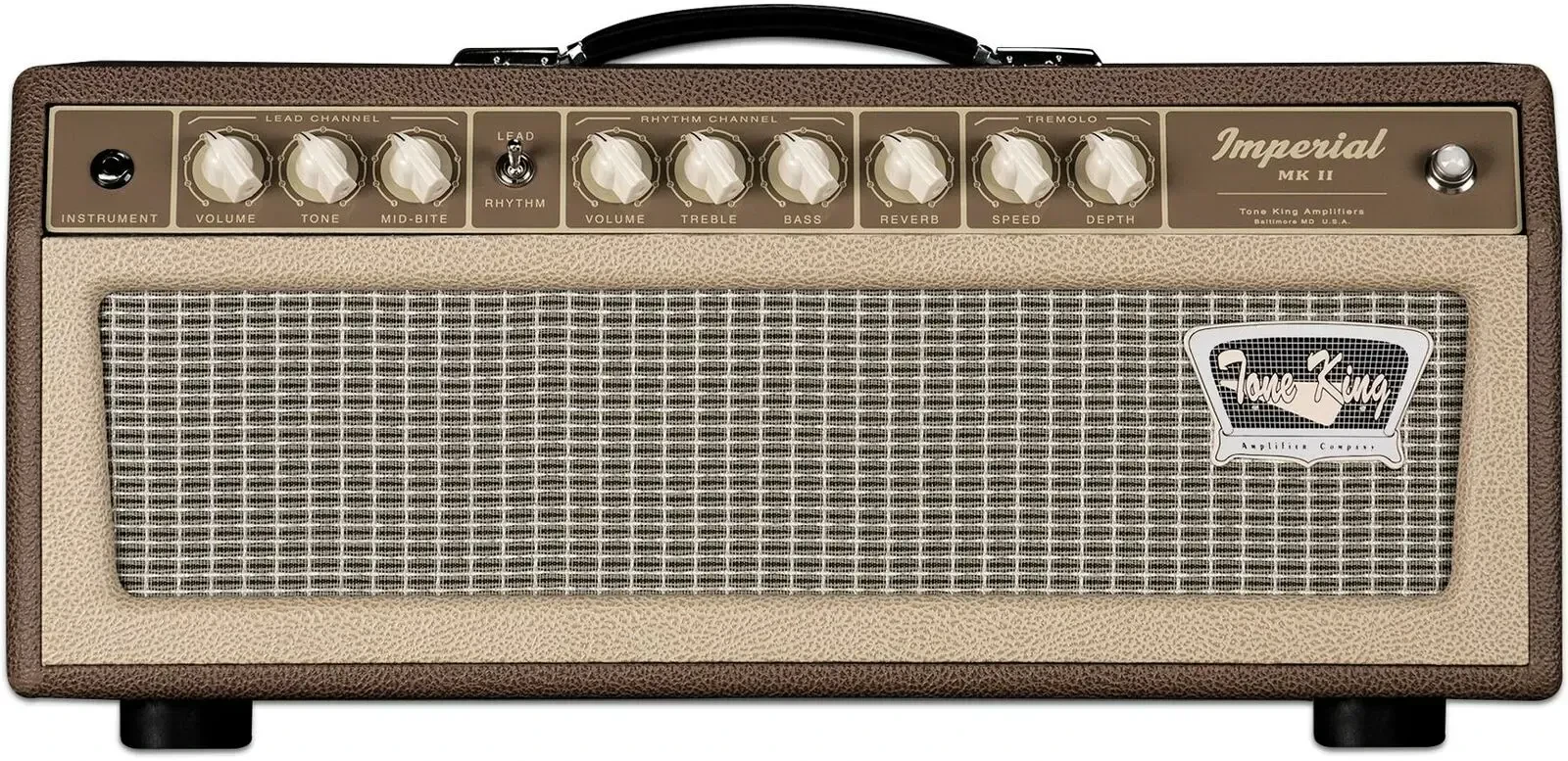 Усилитель для электрогитары Tone King Imperial Mk II 20-watt Tube Head with Attenuator and Reverb Brown