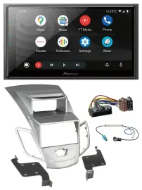 Pioneer USB 2DIN DAB MP3 Bluetooth Autoradio für Ford Fiesta 2010-17 Display sil