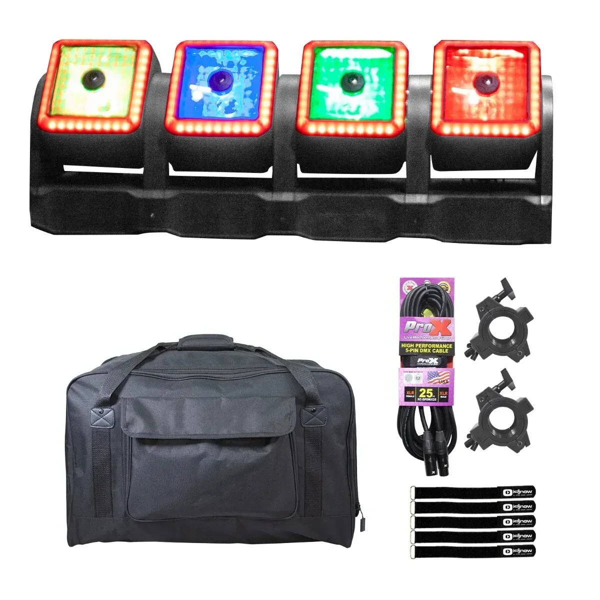 Светодиодный прибор JMAZ LIGHTING JP1001 Centipede B4 с аксессуарами (4 штуки)