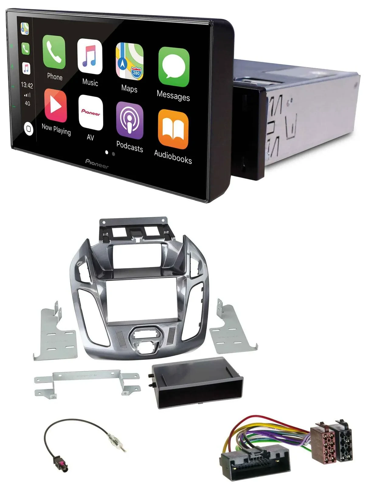 Pioneer Bluetooth MP3 DAB USB Autoradio für Ford Transit Connect 2012-2018 Displ