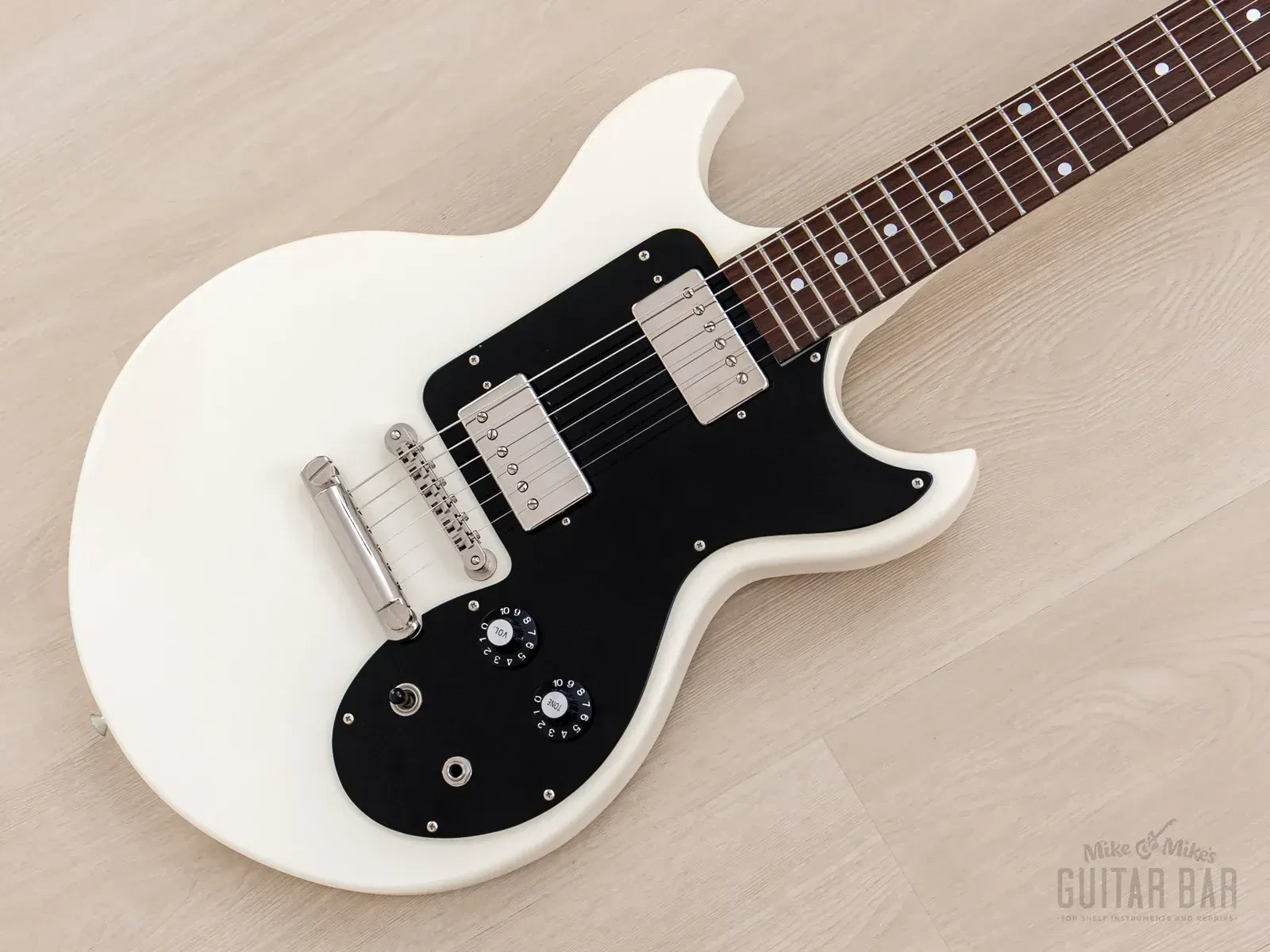 1989 Greco Rock Spirits MM-65 Joan Jett-style Melody Maker White, Japan Fujigen