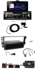 Автомагнитола Pioneer DAB, Bluetooth, USB, совместимая с кнопками на руле для Chevrolet Aveo/Captiva 2006–2011