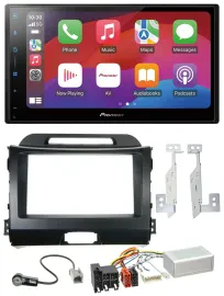 Автомагнитола для Kia Sportage (2010–2015) Pioneer 2-DIN, DAB, Bluetooth, USB, навигация, поддержка кнопок на руле