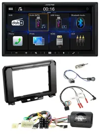 Alpine Bluetooth 2DIN Lenkrad DAB USB Autoradio für Suzuki Jimmny GJ ab 2018