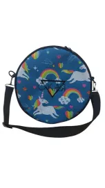 F-Kc-P Чехол для круглого мини-кахона, принт пони, ОКая