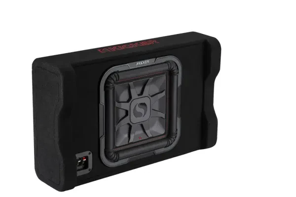 Kicker 49L7TDF122 600W 12" 2-Ohm Shallow-Mount Enclosed Component Subwoofer