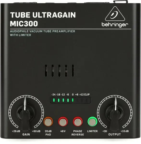 Микрофонный ламповый предусилитель Behringer MIC300 Tube Ultragain