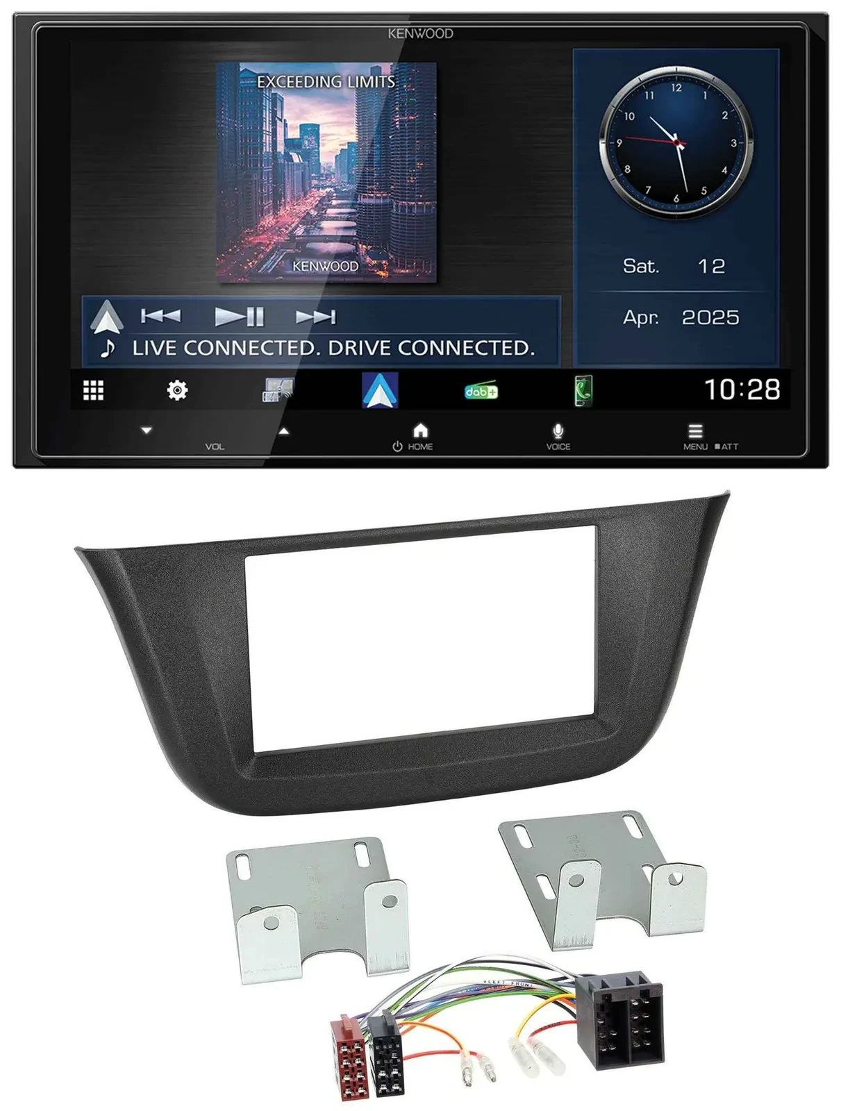 Kenwood Bluetooth 2DIN USB DAB MP3 Autoradio für Iveco Daily (ab 2014)