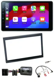 Автомагнитола Pioneer 2DIN, Bluetooth, USB, DAB, для Citroen C3/C2/Berlingo, черная