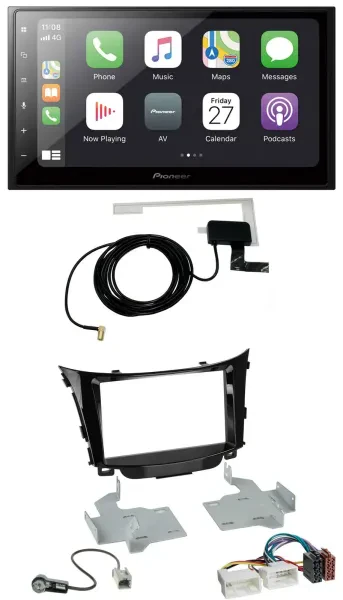 Pioneer USB MP3 2DIN Bluetooth DAB Autoradio für Hyundai i30 (ab 12)