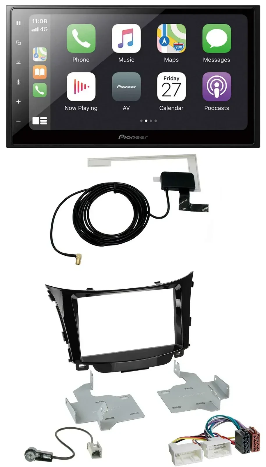 Автомагнитола Pioneer 2-DIN USB Bluetooth DAB для Hyundai i30 (с 2012)