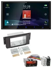 JVC USB Bluetooth 2DIN DAB MP3 Autoradio für LandRover Free Lander 2007-2010