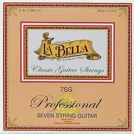 Струны для 7-струнной классической гитары La Bella 7SG 28-50
