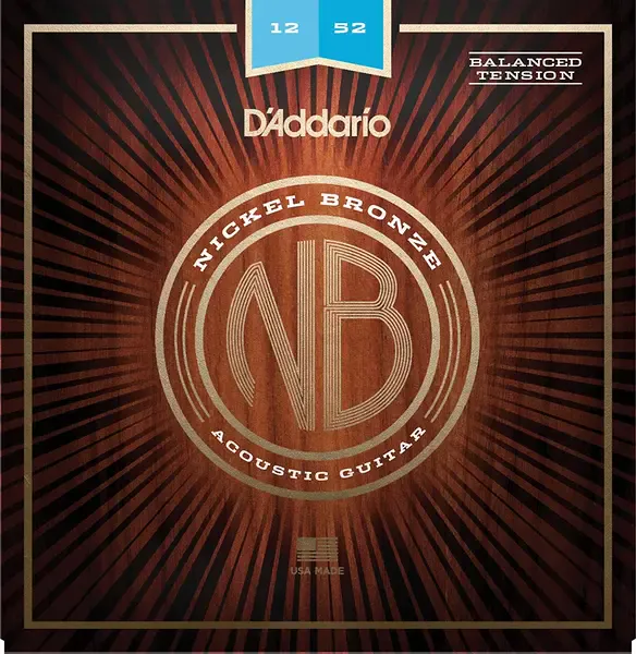 Струны для акустической гитары D'Addario NB1252BT 12-52