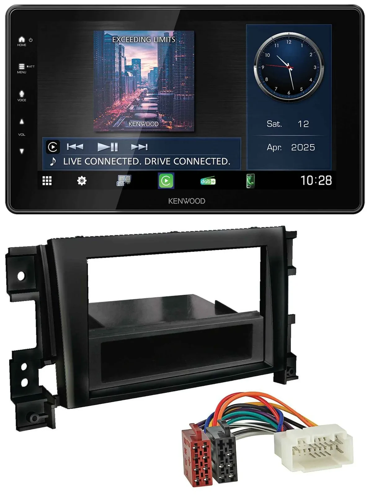 Kenwood MP3 Bluetooth USB DAB Autoradio für Suzuki Gran Vitara (ab 2005)