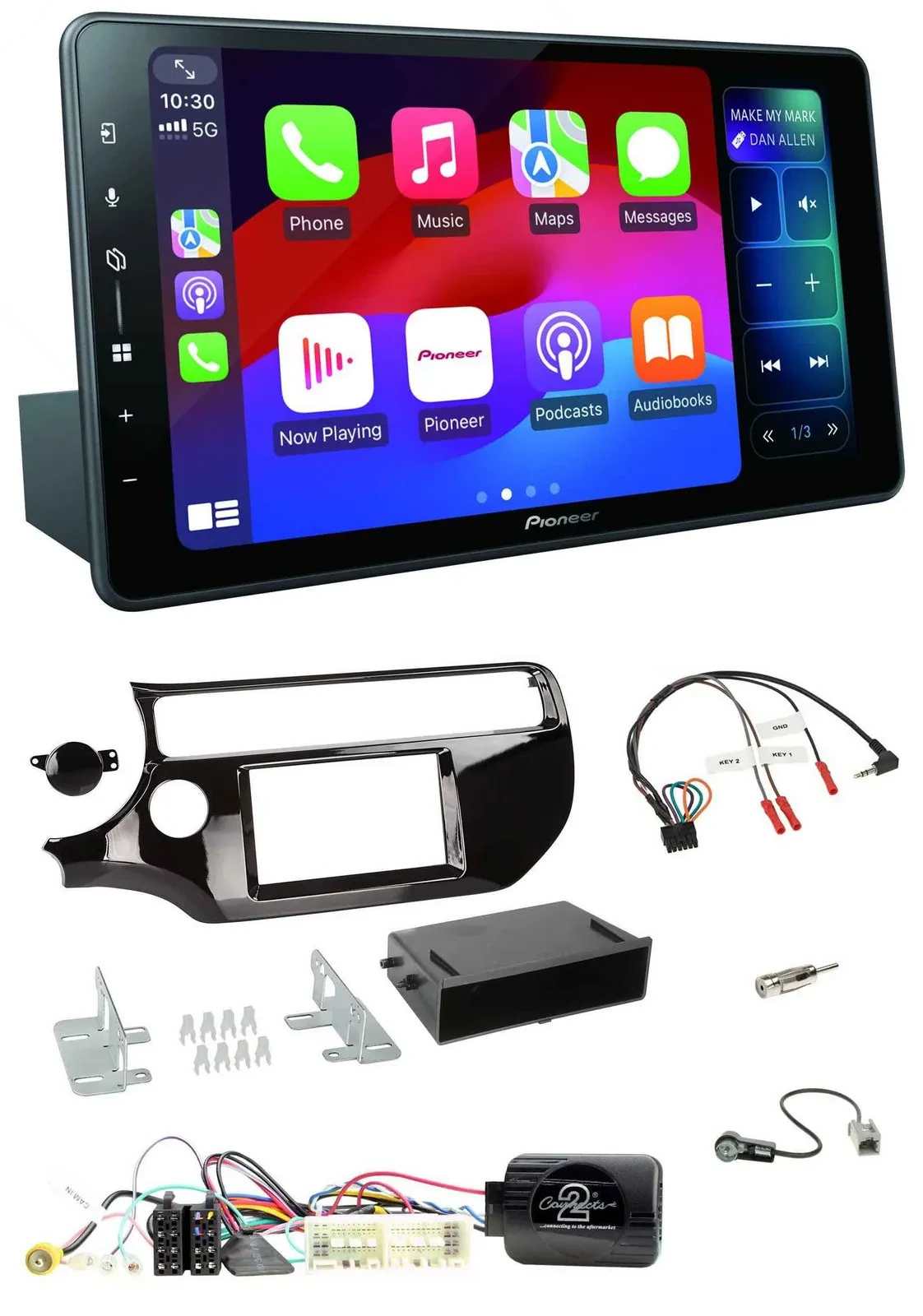 Pioneer Bluetooth DAB Lenkrad USB Autoradio für Kia Rio UB Facelift 2017-2023 pi