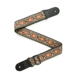Fame Weave Series 5, Jacquard Pattern, Red/Orange, Gitarrengurt
