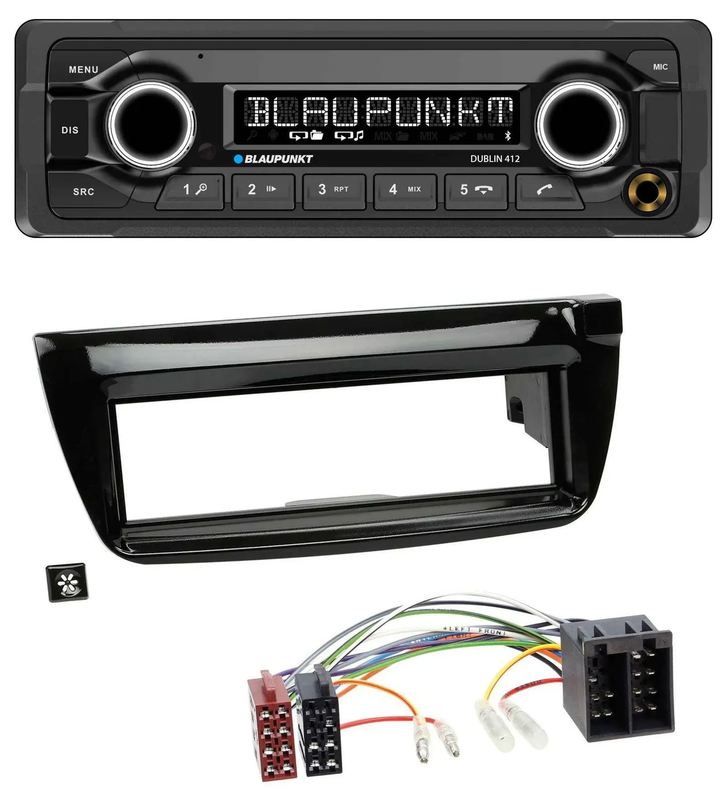 Blaupunkt MP3 Bluetooth USB AUX Autoradio für Opel Combo ab 11 Fiat Doblo 12-15