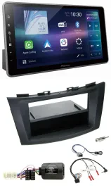 Pioneer Bluetooth USB DAB Lenkrad Autoradio für Suzuki Swift Sport ab 2011 schwa